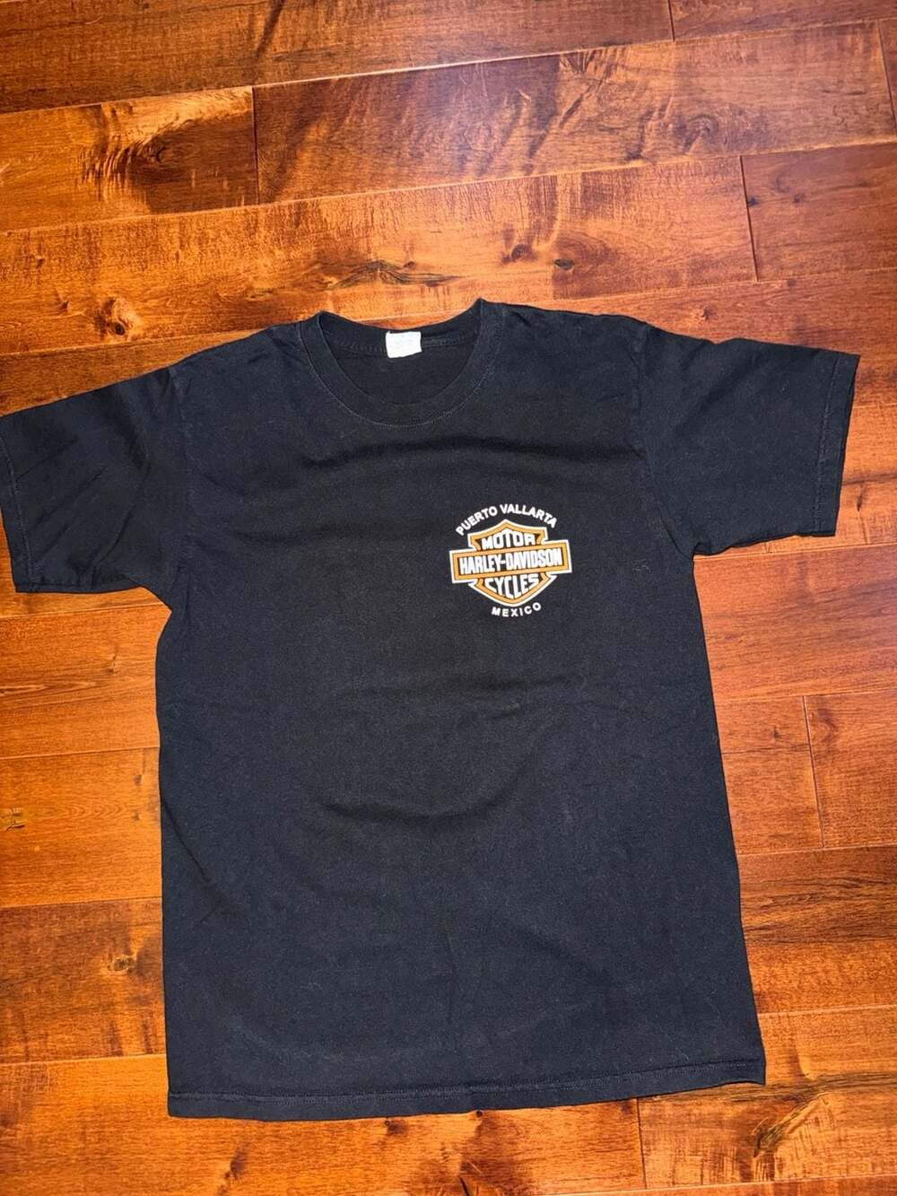 Harley-Davidson Puerto Vallarta Mexico Eagle Logo Black T-Shirt